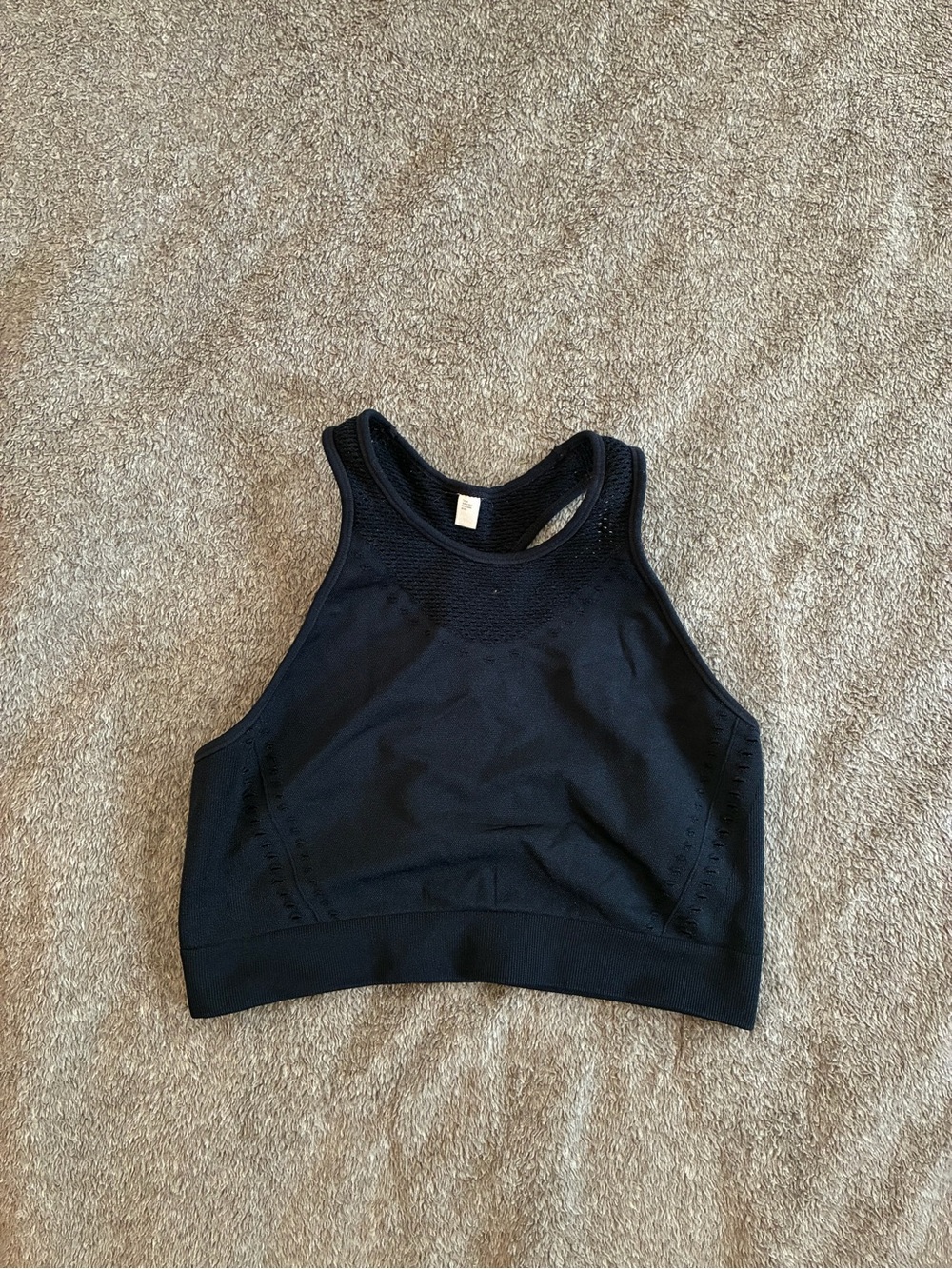 Target Dark Blue High Neck Sports Bra